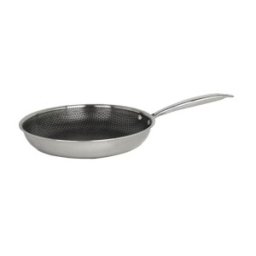 Set 2 x Tigaie din Inox, Diametru 24 cm, Interior Antiaderent, Argintiu