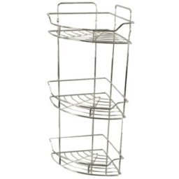 Set 2 x Coltar pentru Baie din Otel Inoxidabil, 3 Polite, Zilan
