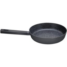 Set 2 x Tigaie Adanca cu Invelis Marmura, Diametru 24 cm, 2.4 l, Negru