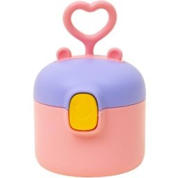 Set 2 x Recipient pentru Lapte Praf, 9 x 9.5 cm, Capacitate 250 ml, Roz