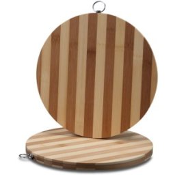 Set 2 x Tocator de Bucatarie Rotund, din Bambus, Zilan