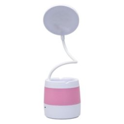 Set 2 x Lampa de Birou Copii, Model Floare, 4 Tipuri de Lumina, Roz