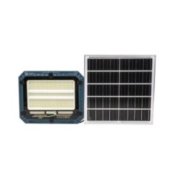Set 2 x Proiector LED, IP66, Telecomanda, 600W, Incarcare Solara, Panou Separat