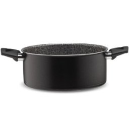 Set 2 x Oala Rotunda cu Doua Manere si Capac, 20 cm, Live Induction, Italia, Piardi