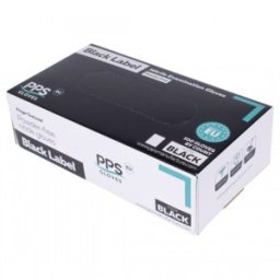 Set 2 x 100 Manusi din Nitril, Marimea S, Nepudrate, Negre, PPS Gloves