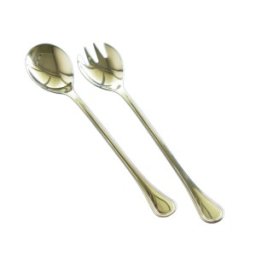 Set 2 x Lingurita si Furculita pentru Servire Salata, Elcadis