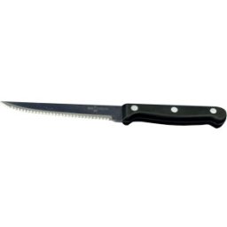 Set 3 x Cutit pentru Legume si Fructe, cu Zimti, Maner Negru, Elcadis