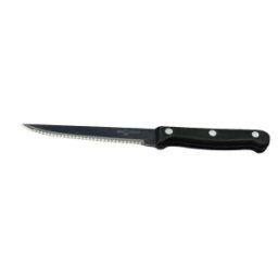 Set 3 x Cutit pentru Friptura, cu Zimti, Maner Negru, Elcadis