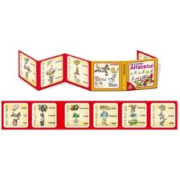 Carte Plianta, Alfabetul + 3 ani, Litere de Mana si de Tipar, Deico