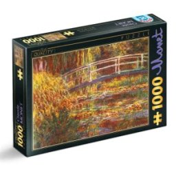 Puzzle 1000 Piese, Claude Monet – Podul Japonez, D-toys