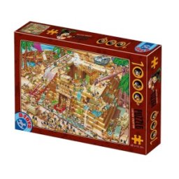 Puzzle 1000 Piese, Cartoon – Egipt, D-toys