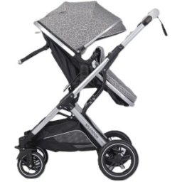 Carucior Multifunctional 2 in 1,Gri, Suspensii, Roti EVA, Maner Reversibil, Parasolar, Splendor