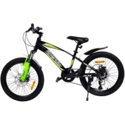 Bicicleta pentru copii, Neagra, Suspensie, Marime Roti 20 Inch, Splendor