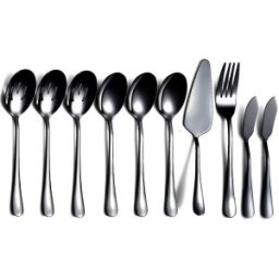 Tacamuri, 18/0 Inox, Negru, 10 Bucati, Berglander