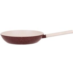 Set 2 x Tigaie Aluminiu, 1.60 l, Rosie / Alba, Interior Anti-Aderent, Compatibila Plita Inductie, 24 cm, Grunberg