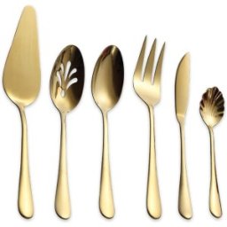 Set 2 x 6 Tacamuri 18/0 Inox, Aurii, Berglander