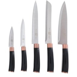 Set 2 x 4 Cutite de Bucatarie, Maner Plastic, Otel Inoxidabil, Grunberg