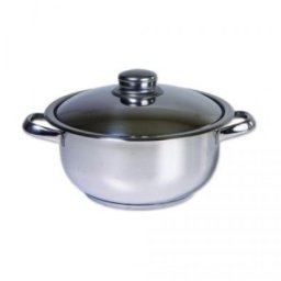 Set 2 x Oala Inox cu Capac, Capacitate 8 l, Diametru 26 cm, Argintiu