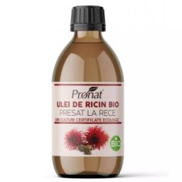 Ulei Bio din Seminte de Ricin Presat la Rece, pentru Uz Extern, 250 ml, Pronat