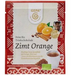 Ciocolata Calda Bio cu Scortisoara si Portocale, 15 g, Gepa