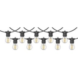 Ghirlanda Alley 10x E27 Well, IP65, Negru, Lungime 11.5 m, Conductor 2 x 0.75 Cupru