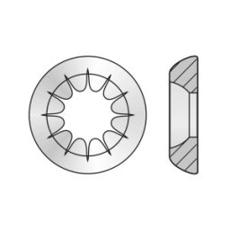 Saiba Rozeta Forma R4 Alama Nichelat-6 X10.5x3