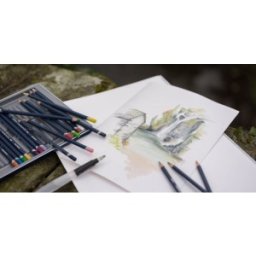 Creioane acuarela Inktense Derwent - Mid Vermilion - 0310
