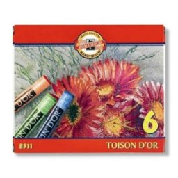 Creta Rotunda Pastel Uscata, Cutie Carton 12 Culori