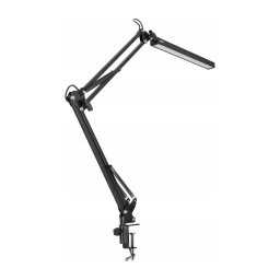 Lampă de birou LED reglabilă cu clemă, 10W, 5V, 3000/4000/6000K, neagră