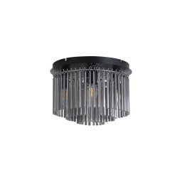 Searchlight 55620-320SM - Plafonieră SWIZZLE 5xE14/60W/230V Ø32 cm fumurie