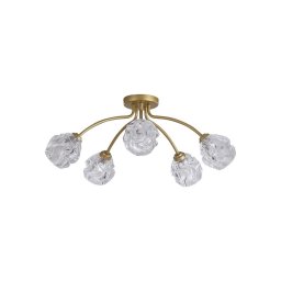 Searchlight 11525-5GO - Lustră aplicată ASTRAL 5xG9/33W/230V, aurie