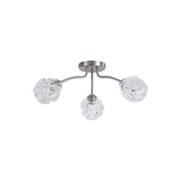 Searchlight 11523-3SN - Plafonieră aplicată ASTRAL, 3x G9/33W/230V, crom mat