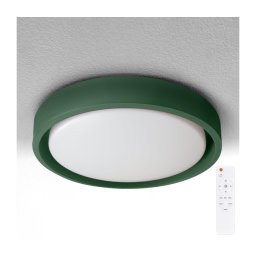 Brilagi - Lampă LED dimabilă MATTEO LED/48W/230V 3000-6500K Ø41 cm verde + telecomandă
