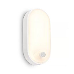 Brilo - Aplică de exterior LED cu senzor de mișcare RUCH LED/12W/230V IP65 alb