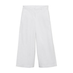 VERO MODA Pantaloni Awvana Wide Ankle 10339636 11-0601 TCX bright white