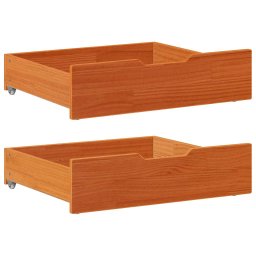 Sertare de pat 2 buc. 65x55x17 cm maro ceruit lemn masiv de pin GartenMobel Dekor