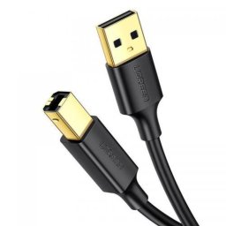 CABLU USB Ugreen pt. imprimanta, "US135" USB 2.0 (T) la USB 2.0 Type-B (T), 1m, conectori auriti, negru
