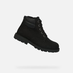 Ghete negre Geox Shaylax pentru băieți