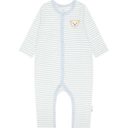 Steiff Collection Salopetă/Body ecru / albastru deschis / alb