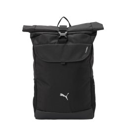 PUMA Rucsac sport 'TECH Roll Top' negru / alb