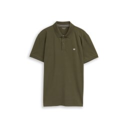 TOM TAILOR Tricou verde închis / alb