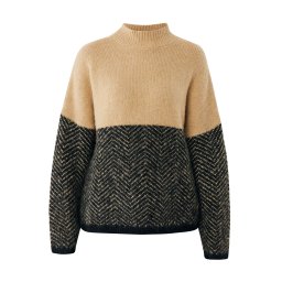 MEXX Pulover maro cămilă / negru