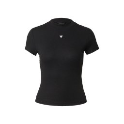 GUESS Tricou 'TINA' negru / argintiu