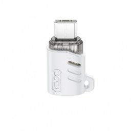 Adaptor USB 2.0 type C la micro USB-B M-T Alb, XO NB256H