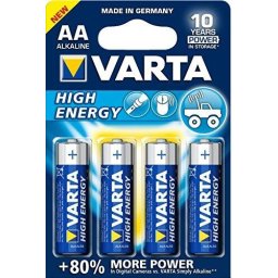 Varta High Energy LR6-AA, alkaline, 1.5V, pieces 4 (4906-101-404)
