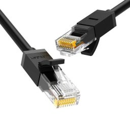 UGREEN Ethernet RJ45 Rounded Network Cable, Cat.6, UTP, 10m (Black)
