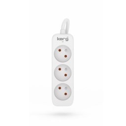 Prelungitor Kerg M02385 3 Earthed sockets -5.0m power strip, cable 3x1mm2, 10A