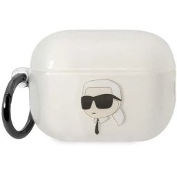 Husă Karl Lagerfeld Ikonik pentru AirPods Pro 1/2 – Transparent