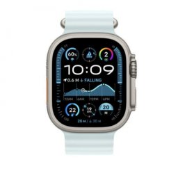Extensie bratara pentru APPLE Watch 49mm Ice Blue Ocean - Black Titanium Finish