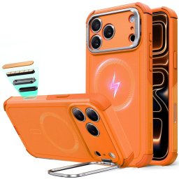 Husa Husa pentru iPhone 17 Pro - ESR Cyber Armor Kickstand - Orange